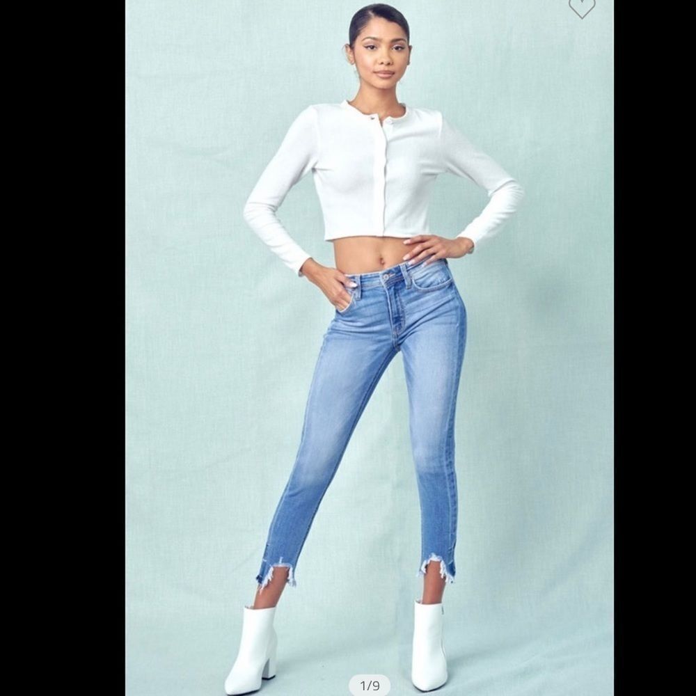 KANCAN “Aspen” High Rise Ankle Skinny Jeans